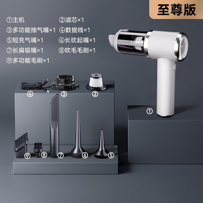 车载吸尘器吸吹一体两用无线迷你吸尘器汽车家用电动吹尘器大吸力