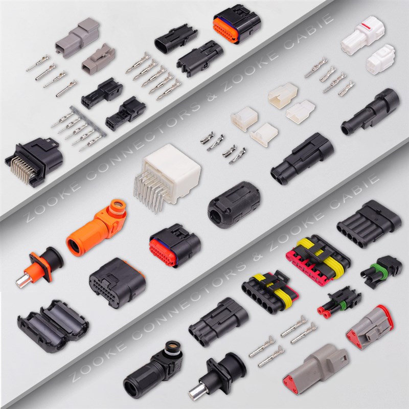 中科刺破式连接器molex圆形端子线束分线接头刺破压线针座