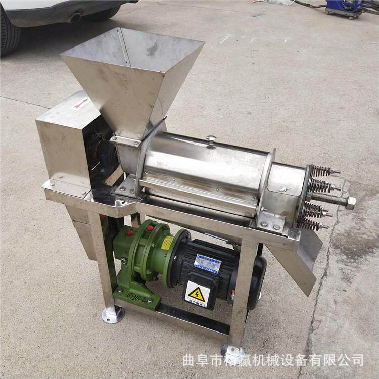 大型苹果榨汁机 大蒜生姜破碎挤汁机 商用水果饮料加工榨汁机厂家