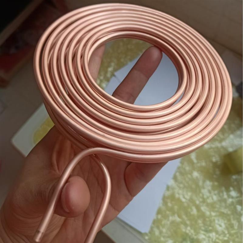 盘制TP2紫铜管蚊香盘紫铜管8/10/15.88米空调专用冷却软态铜方管