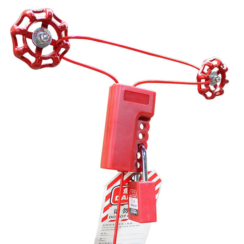 贝迪型可调节握式安全缆绳锁工程塑料绝缘锁LOTO工业设备隔离锁具