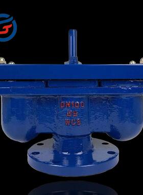 华光QB2双孔法兰真空排气阀门DN100碳钢CARX-2复合式自动排气阀