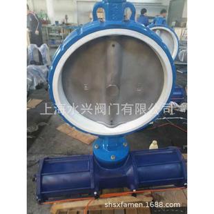 D671F 10气动衬氟对夹蝶阀1.4529脱硫蝶阀2507脱硫蝶阀