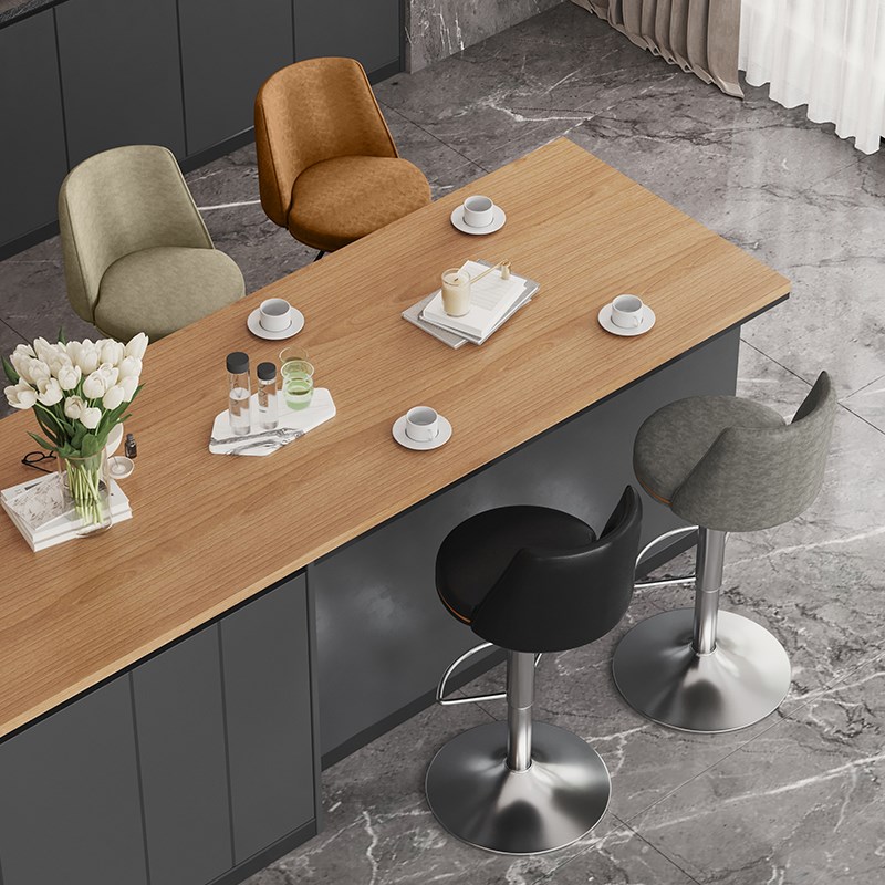 吧台椅高脚凳子简约酒吧椅家用岛台升降椅子商用收银前台转椅吧凳