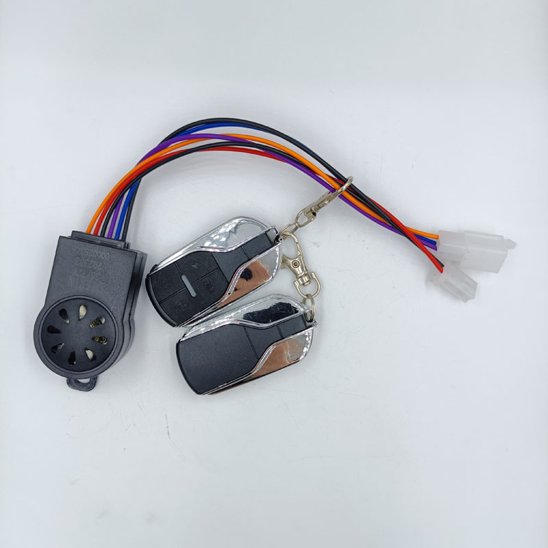 三轮车电动车防盗报警器36V48V60V72V通用遥控启动锁电机一键启动