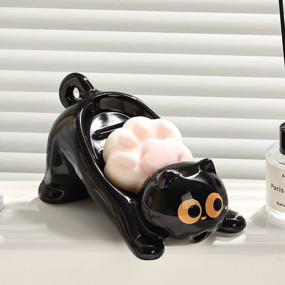 高颜值肥皂盒沥水家用2025新款陶瓷高级轻奢香皂盒高档肥皂置物架