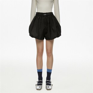 CyNi  甜美黑色美式显瘦热辣基础百搭花苞裙短款半身裙女