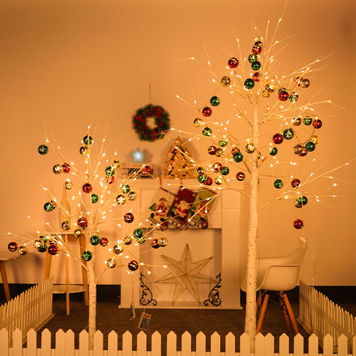 led圣诞节装饰品场景布置创意节日装扮发光圣诞树家用摆件灯假树