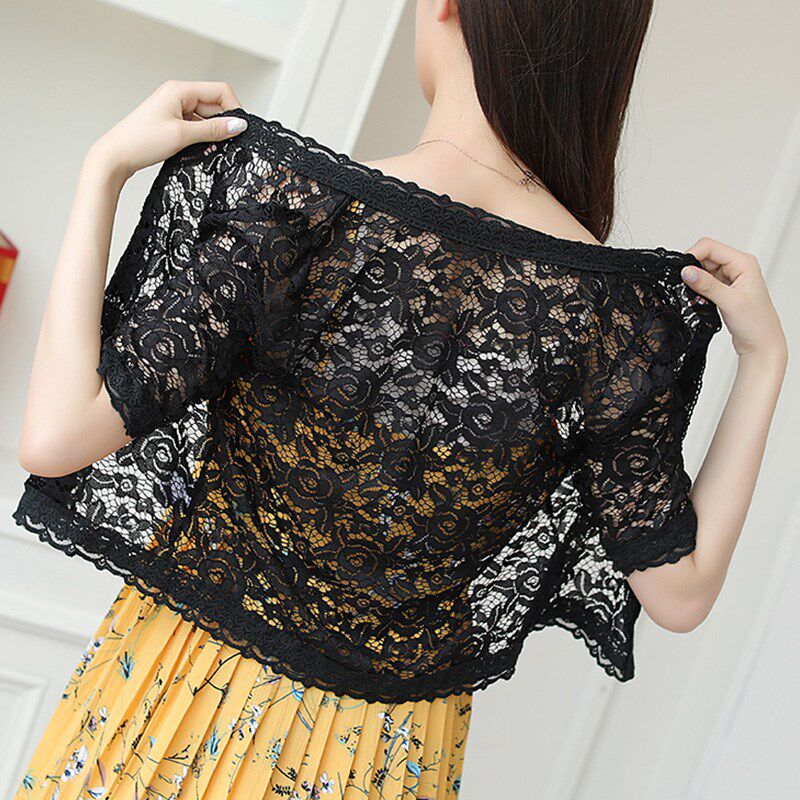 小披肩夏季短款女薄外搭蕾丝开衫外套2024新款百搭配旗袍裙子外搭