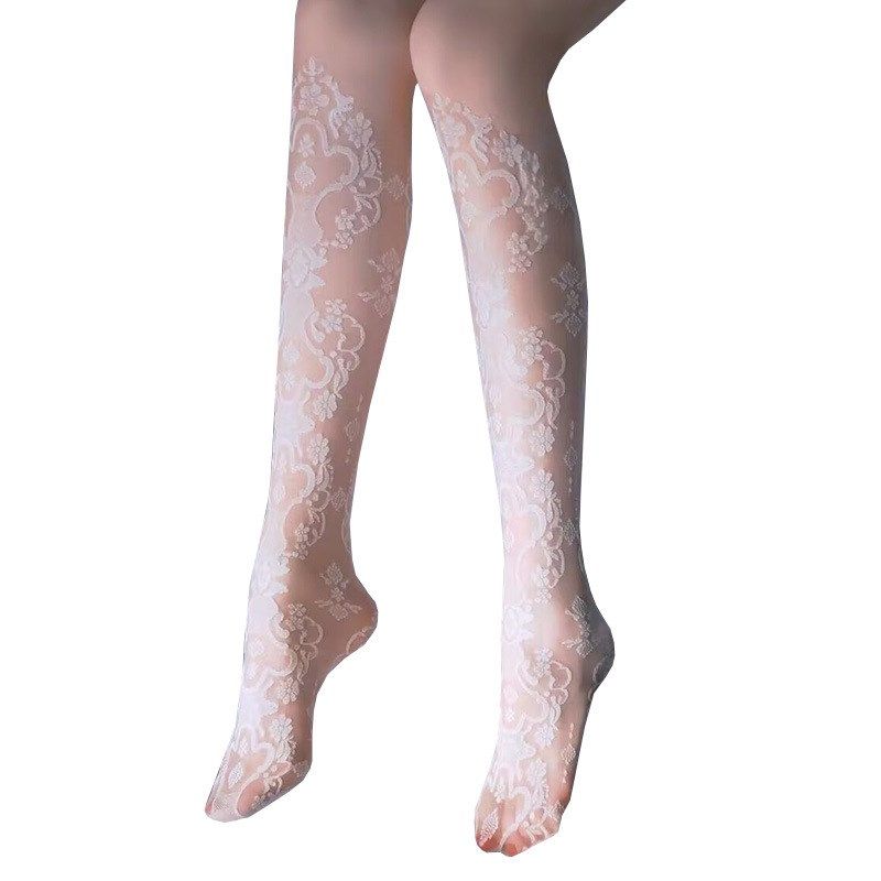 镂空花卉提花薄款丝袜cos直播道具女性感花纹优雅时尚连裤袜子,女士内衣/男士内衣/家居服,连裤袜/打底袜,淘宝优惠券,粉丝福利购,淘宝优惠卷