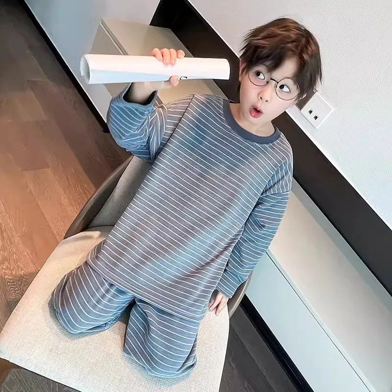 儿童家居服睡衣春秋季新款长袖男童睡衣套装宽松薄款中大童空调服,童装/婴儿装/亲子装,家居服套装,淘宝优惠券,粉丝福利购,淘宝优惠卷