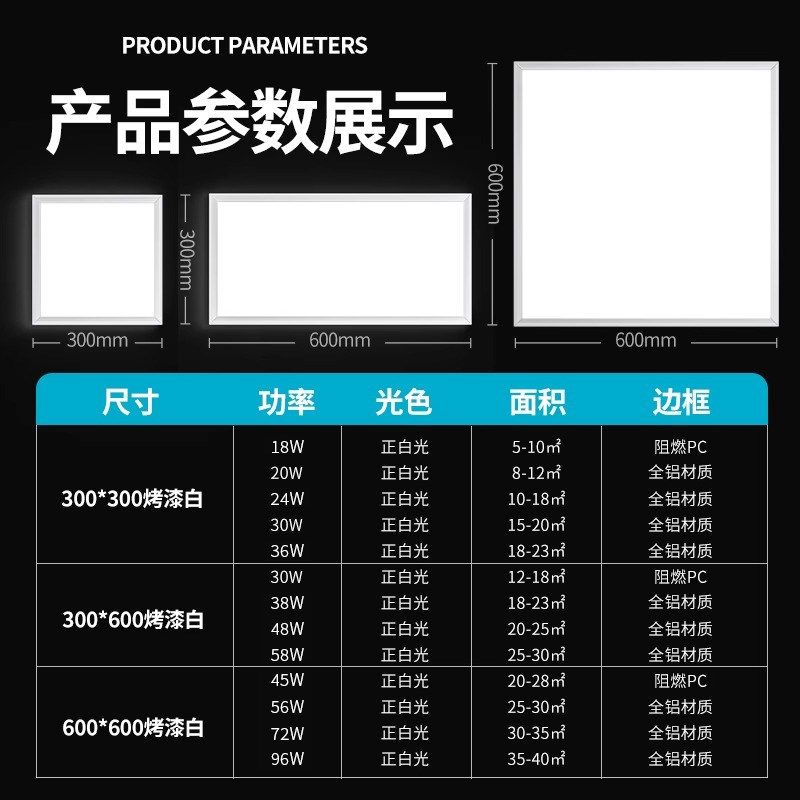 集成吊顶LED灯厨房灯吸顶灯卫生间平板嵌入式石膏面板灯铝扣板灯,家装灯饰光源,厨卫/阳台/玄关/过道吸顶灯,淘宝优惠券,粉丝福利购,淘宝优惠卷