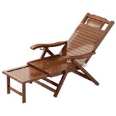 竹躺椅午休折叠阳台家用休闲沙滩椅午睡床成人老人靠背平躺凉椅子