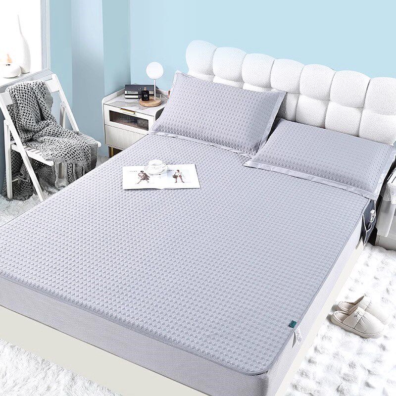 丝丝美凉席2024凉感泡泡席可机洗床笠款夏季凉豆豆三件套1.8m空调