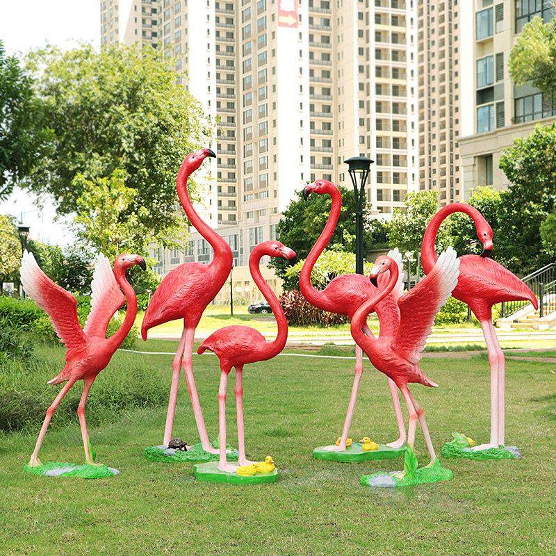 户外仿真火烈鸟玻璃钢雕塑鸟类动物模型摆件小区别墅庭院公园装饰,家居饰品,户外/庭院摆件,淘宝优惠券,粉丝福利购,淘宝优惠卷