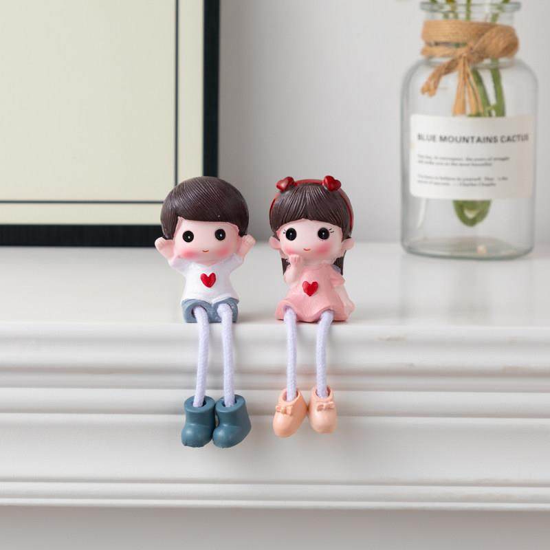 客厅桌面电视柜装饰娃娃摆件 小号迷你办公书桌装饰卡通吊脚娃娃,家居饰品,装饰摆件,淘宝优惠券,粉丝福利购,淘宝优惠卷