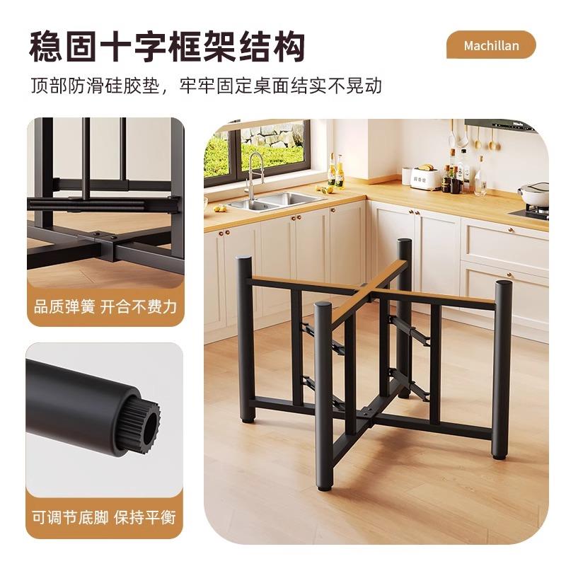 实木餐桌圆形餐厅旋转圆盘10人大圆桌面板出租房家用可折叠饭桌子