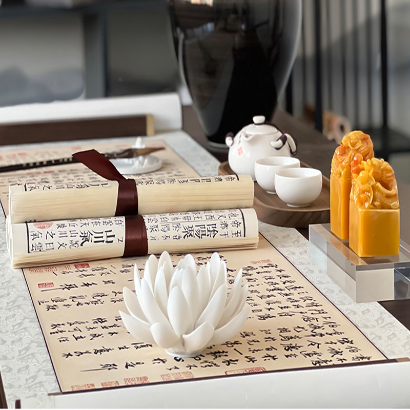 书法书画卷轴手卷名家碑拓古贴  中式样板房书房桌案陈列道具饰品,家居饰品,装饰摆件,淘宝优惠券,粉丝福利购,淘宝优惠卷