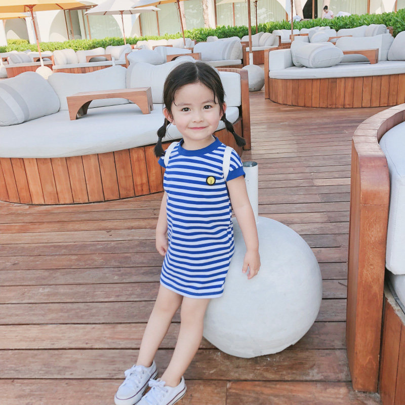 小女童短袖T恤裙子夏装2021新款婴儿童洋气连衣裙宝宝纯棉长裙季,童装/婴儿装/亲子装,T恤,淘宝优惠券,粉丝福利购,淘宝优惠卷