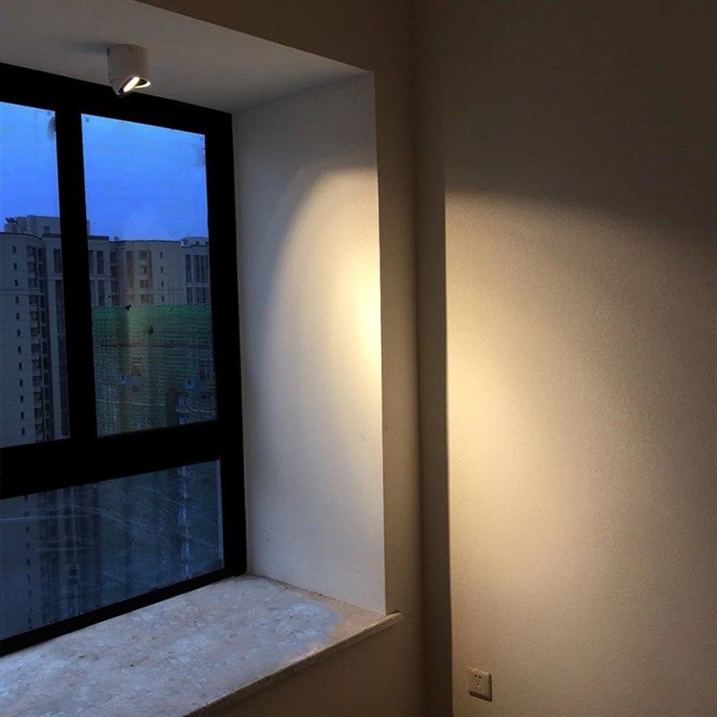 超薄LED明装彩色小射灯3W可调角度吸顶免开孔背景墙壁灯天花筒灯,家装灯饰光源,明装射灯,淘宝优惠券,粉丝福利购,淘宝优惠卷