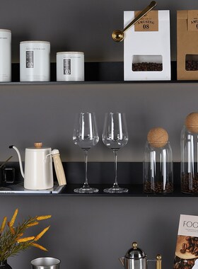 样板房厨房咖啡主题摆件橱柜铁艺收纳罐组合套装售楼处展厅道具