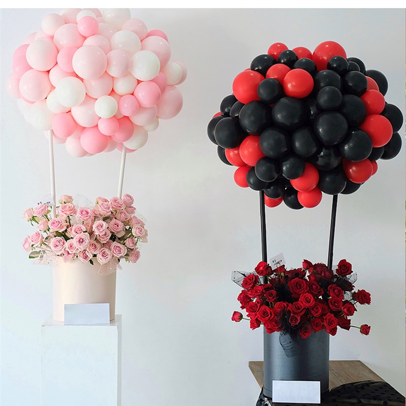 年宵花抱抱桶diy套三抱抱桶花桶气球花桶鲜花花束镜面包装盒插花