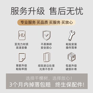 高清软镜子贴墙自粘亚克力全身穿衣镜定制家用墙面粘贴试衣镜落地