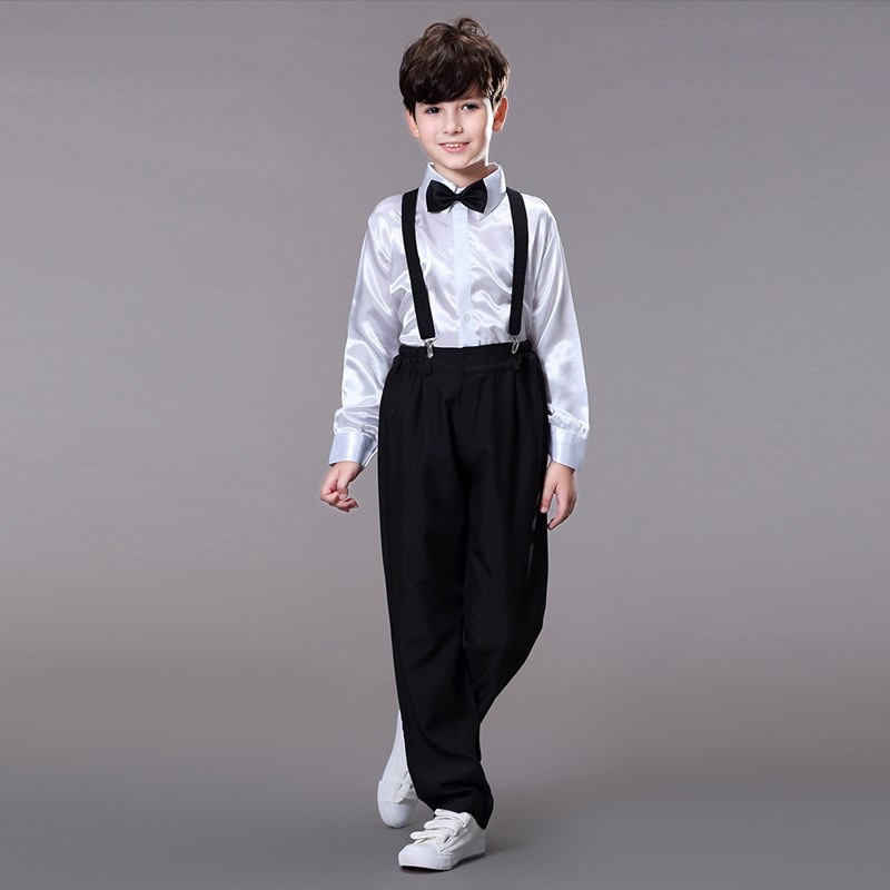元旦儿童合唱服装演出服男女童礼服中小学生表演朗诵纱裙大合唱团