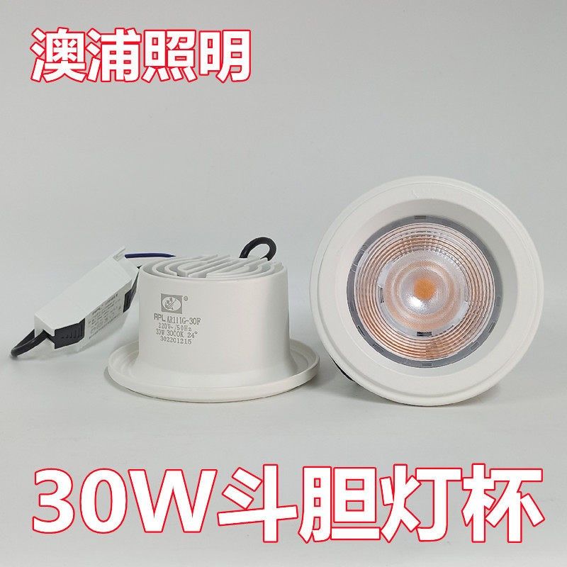 迴龙澳浦LED斗胆灯杯COB替换APL111G-30F格栅射灯光源30W灯杯灯泡,家装灯饰光源,嵌入式射灯,淘宝优惠券,粉丝福利购,淘宝优惠卷