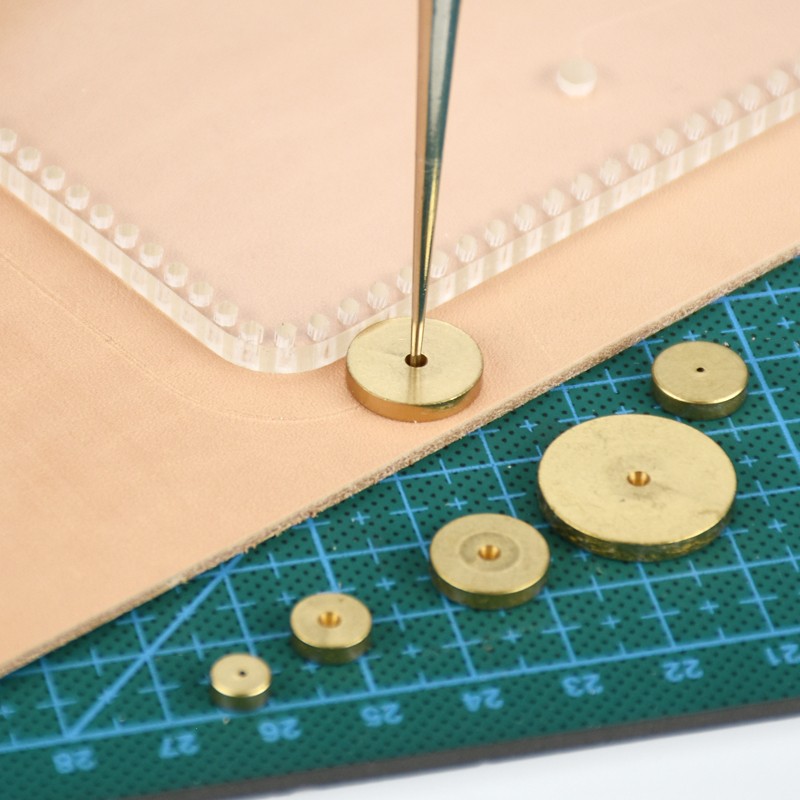 扩大版型 黄铜边距规 手工DIY皮革圆形定规间距规皮具材料包缝纫