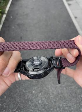 卡客 回环编织适用佳明Fenix8表带飞耐时6pro泰铁时7磁吸针织epix