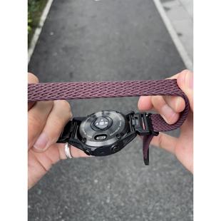 卡客 回环编织适用佳明Fenix8表带飞耐时6pro泰铁时7磁吸针织epix