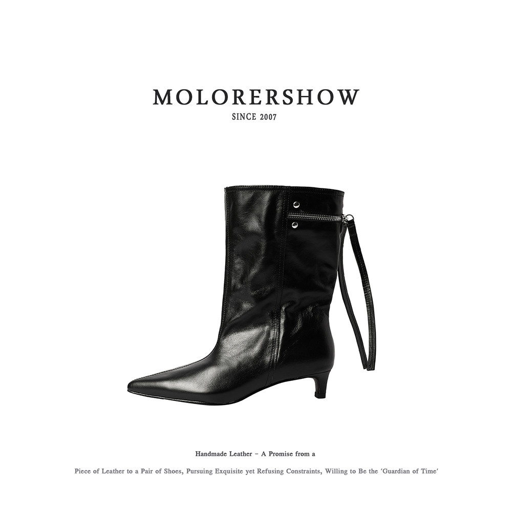 MOLORERSHOW时尚时装靴细跟