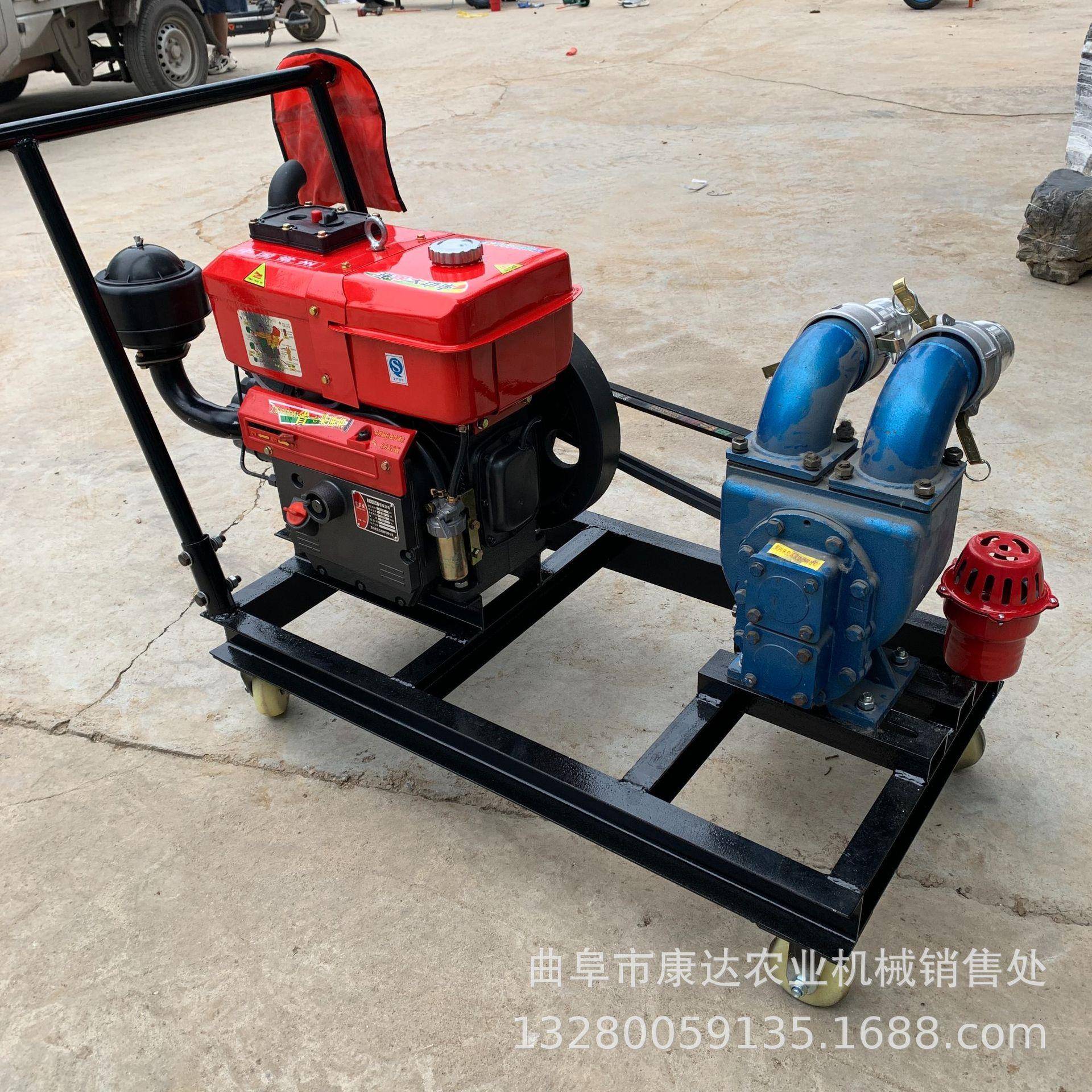 手推款抽污泵污水处理泵小型灌溉排水泵小型4寸养殖场抽污泵