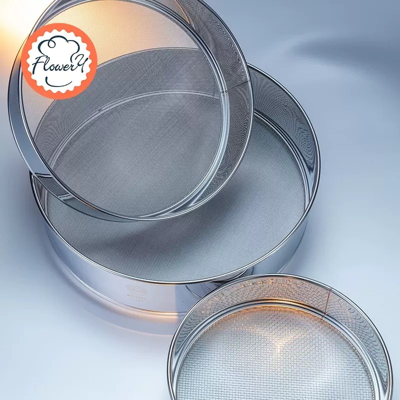 风和日丽8/10/12/14寸网筛 10/24/30目面粉网筛 糖粉筛不锈钢筛子