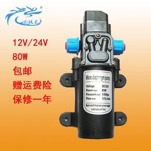 微型直流12v电动自吸增压小型水泵24v加压抽水泵喷雾器浇花隔膜泵