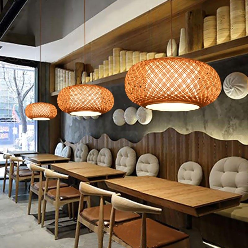 中式饭店茶室复古禅意中国风小吊灯竹编灯笼日式餐厅鸟笼竹艺灯具,家装灯饰光源,酒店/宴会厅/餐饮吊灯,淘宝优惠券,粉丝福利购,淘宝优惠卷