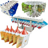 自立吸嘴袋灌装 支架螺蛳粉骨汤工具果汁牛奶豆浆中药袋子固定挂架