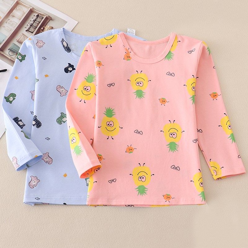 低领儿童莱卡棉单件秋衣小孩内衣宝宝上衣男女孩贴身睡衣大童衬衣,童装/婴儿装/亲子装,保暖上装,淘宝优惠券,粉丝福利购,淘宝优惠卷