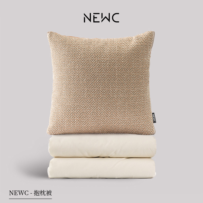 新宸优品高端极简诧寂风纯棉抱枕被子两用客厅沙发卧室多功能靠枕,居家布艺,抱枕被,淘宝优惠券,粉丝福利购,淘宝优惠卷