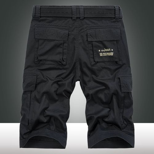 柏承夏季工装短裤男薄款多口袋大码纯棉中裤休闲5分裤男士五分裤