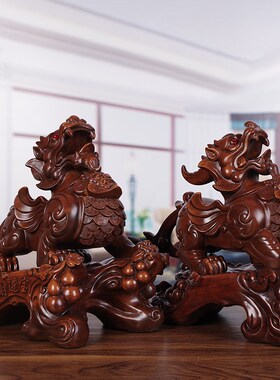 貔貅摆件招财镇宅大号一对皮丘家居客厅玄关装饰葫芦店铺开业礼品