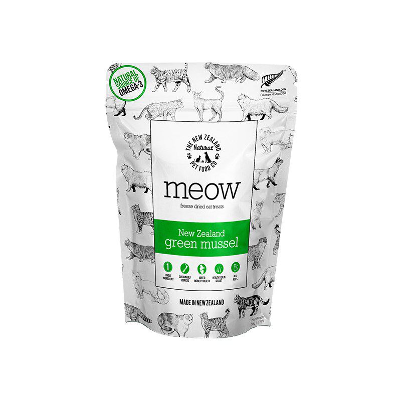 新西兰meow冻干零食成幼猫咪营养鲜草牛羊肚青口贝山羊肉磨牙干粮