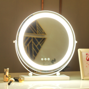 米卡化妆镜台式led灯带灯led化妆镜梳妆镜台式桌面大号梳妆台镜子