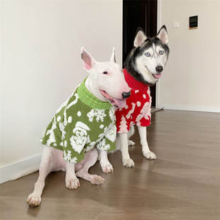 羊羔绒节日保暖秋冬衣服猫狗宠物卫衣牛头梗拉布拉多法斗哈士齐