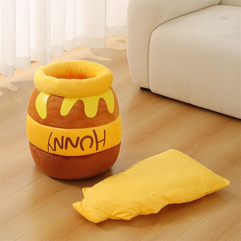 蜂蜜罐猫窝可爱维尼熊封闭式四季通用小猫咪狗狗宠物秋冬季窝保暖