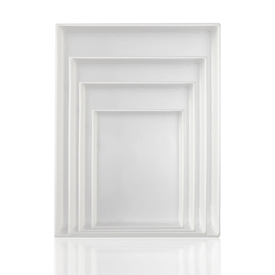 pp聚丙烯 耐酸碱塑料托盘 实验室方形托盘 加厚塑料方盘耐高温