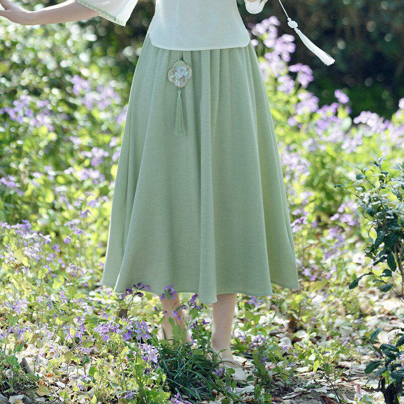 新中式日常汉服女民国风唐装改良旗袍上衣大码胖mm连衣裙套装茶服