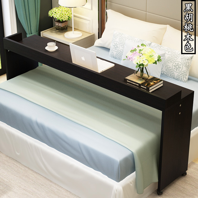 包邮跨床桌移动电脑桌笔记本床上懒人桌床边书桌学习桌双人电脑桌