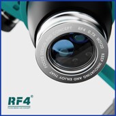 RF4双目 0.7X显微镜倍增镜镜头 三目电子显微镜专用辅助物镜0.5X